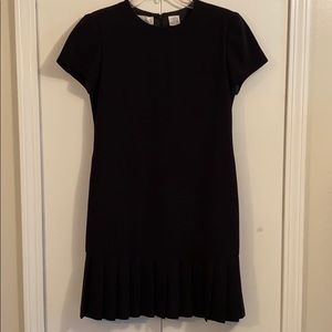 Liz Claiborne Black Pleated Bottom Dress
